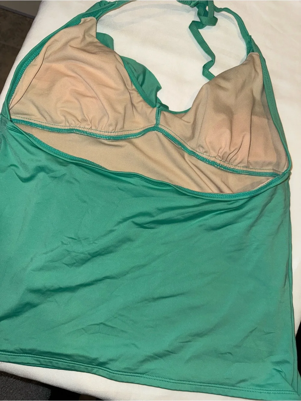 Old Navy Green Women's two-Piece Tankini Swimsuit with Ruffle Trim